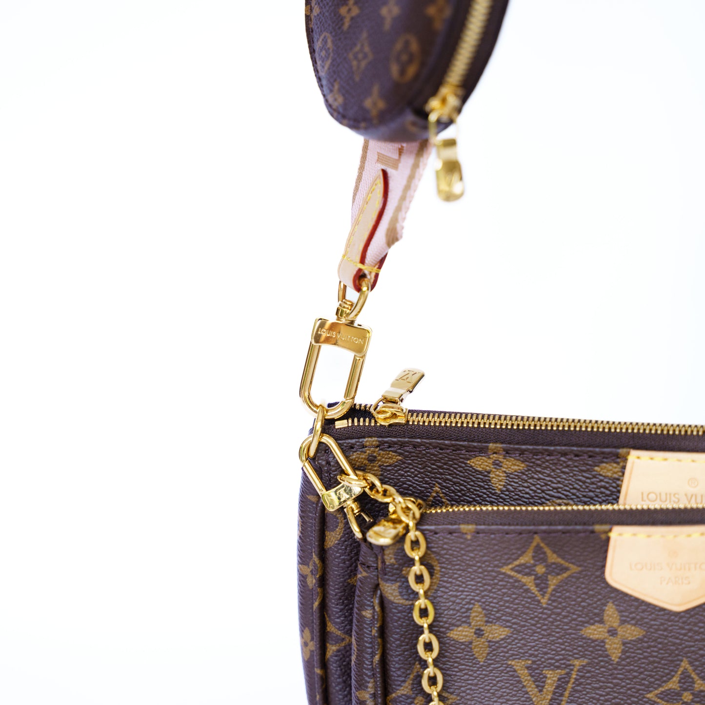 Louis Vuitton Monogram Multi Pochette Accesoires in Rosa Chiaro