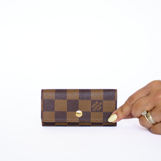 Louis Vuitton Damier Ebene 4 Key Holder