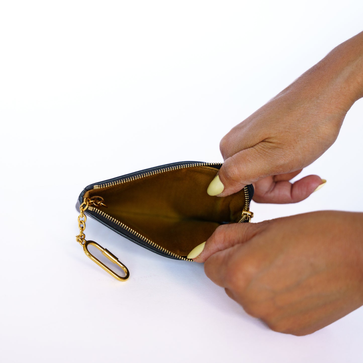 Celine Triomphe Coin Card Zippered Pouch