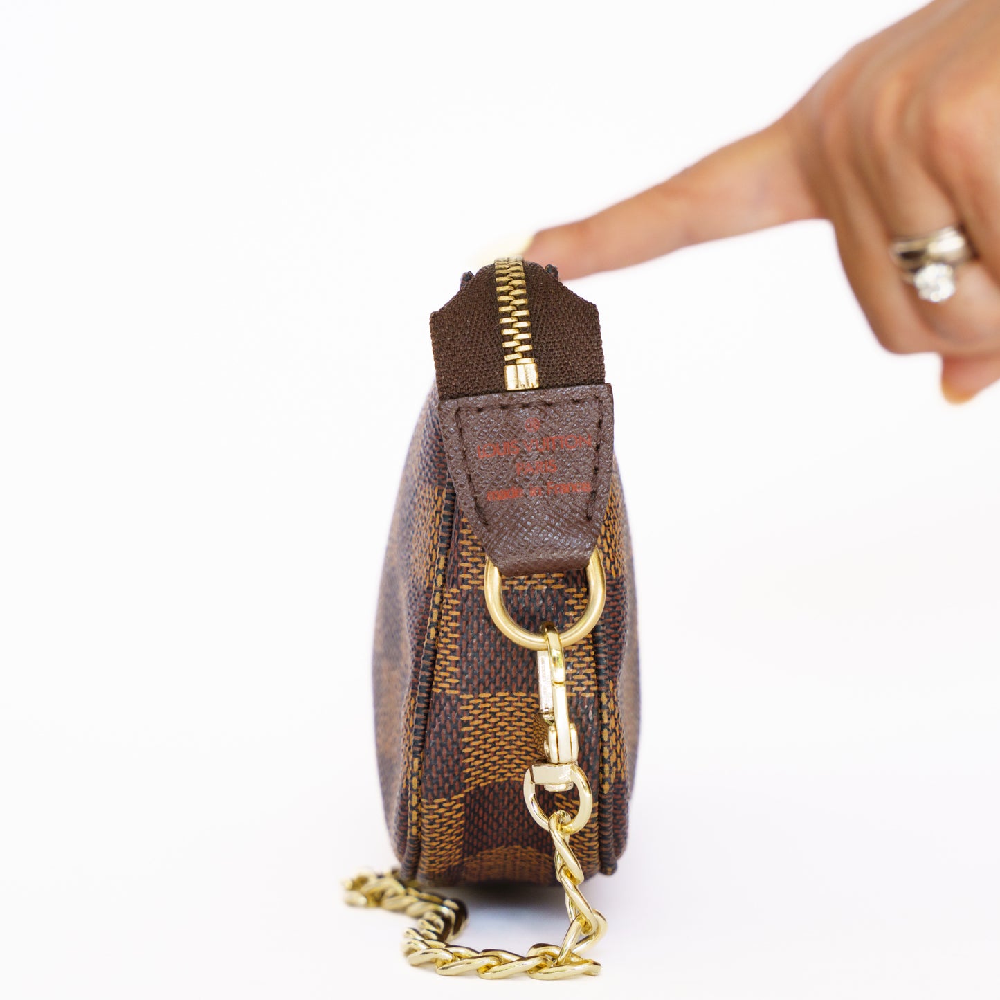 Louis Vuitton 2003 Damier Ebene Bucket Pouch SP0033