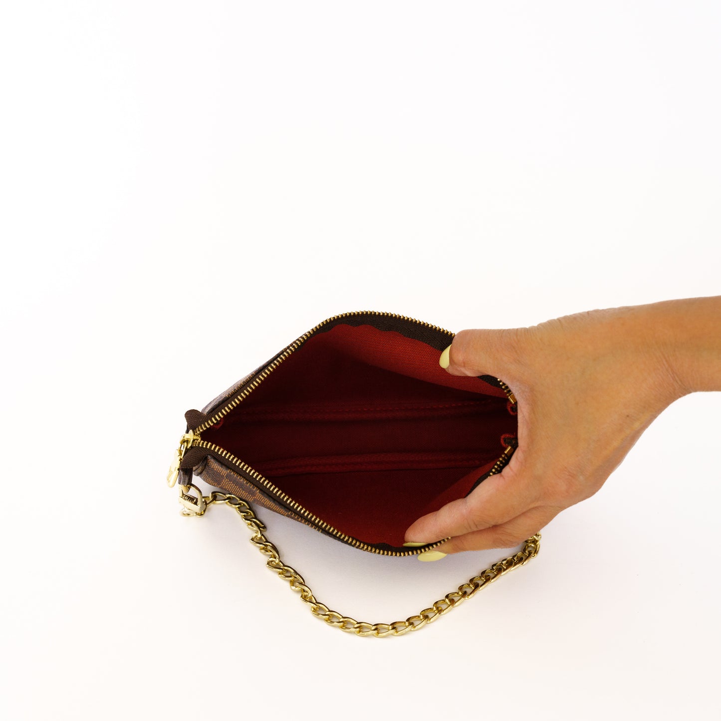 Louis Vuitton 2003 Damier Ebene Bucket Pouch SP0033