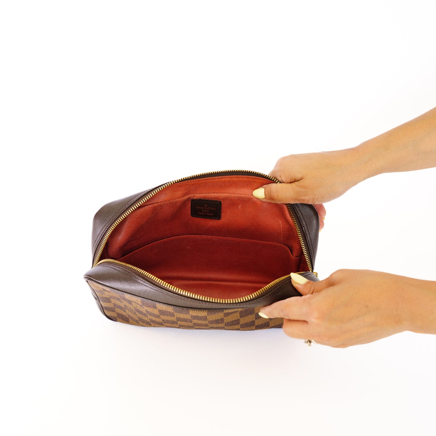 Louis Vuitton 1998 Damier Ebene Trousse Toilette 25 CA0918