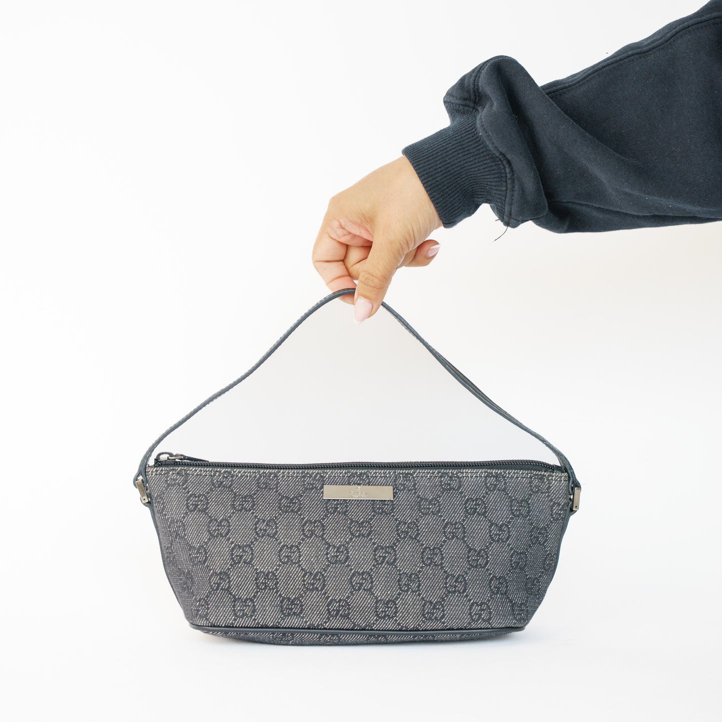 Gucci Canvas Black Boat Bag 050526A02