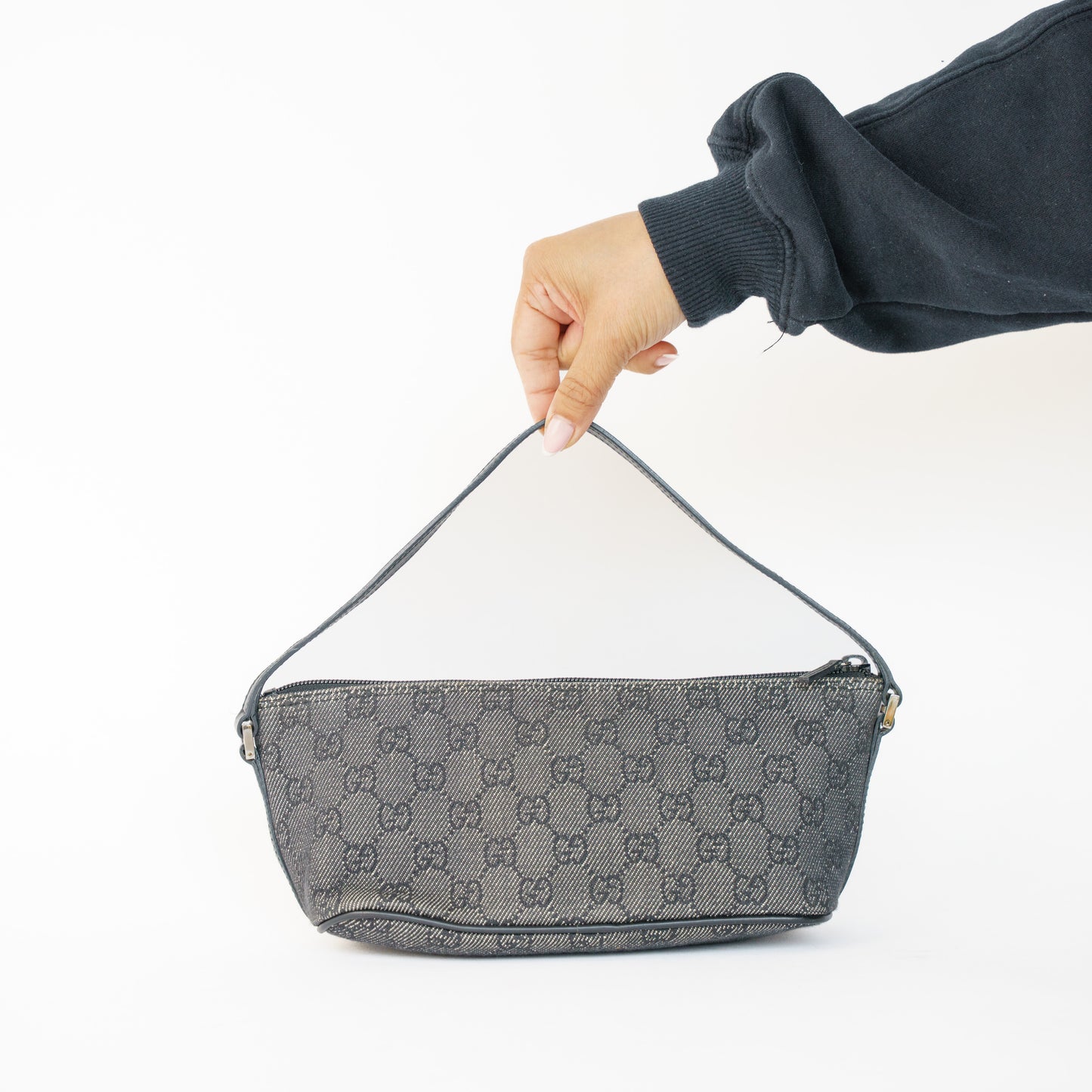 Gucci Canvas Black Boat Bag 050526A02
