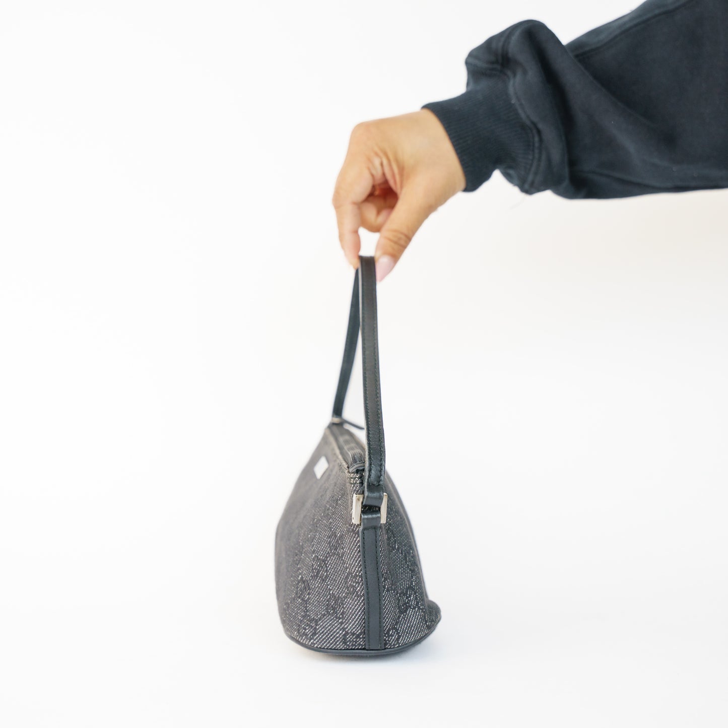 Gucci Canvas Black Boat Bag 050526A02