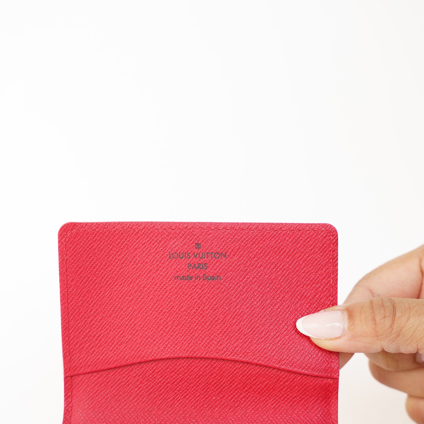 Louis Vuitton Business Card Holder in Red Epi Leather 050526A09