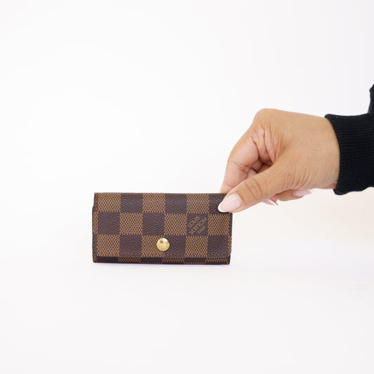 Louis Vuitton 4 Key Holder in Damier Ebene 050526A11
