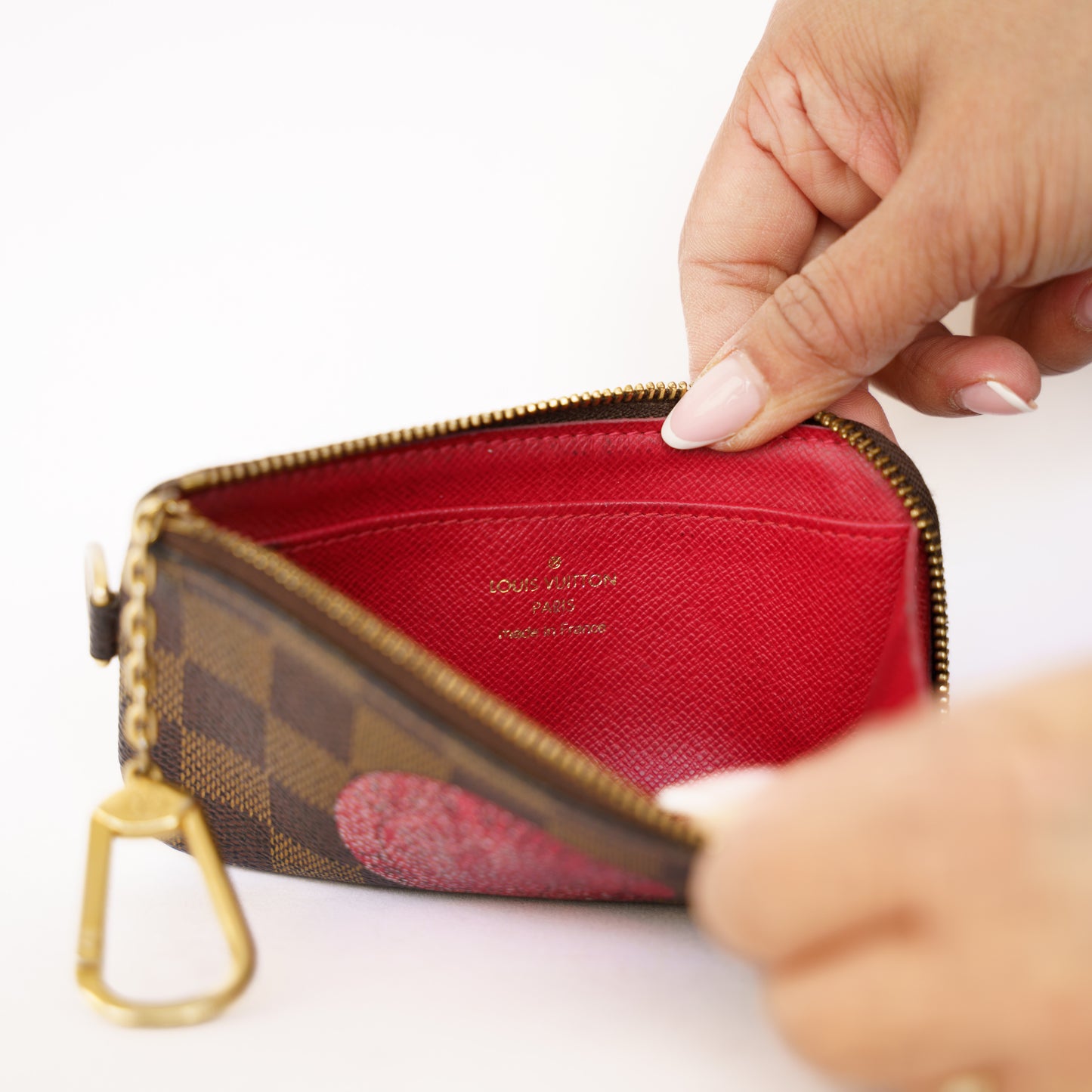 Louis Vuitton Complice Trunks and Bags Key Pouch in Damier Ebene No.16 050526B16