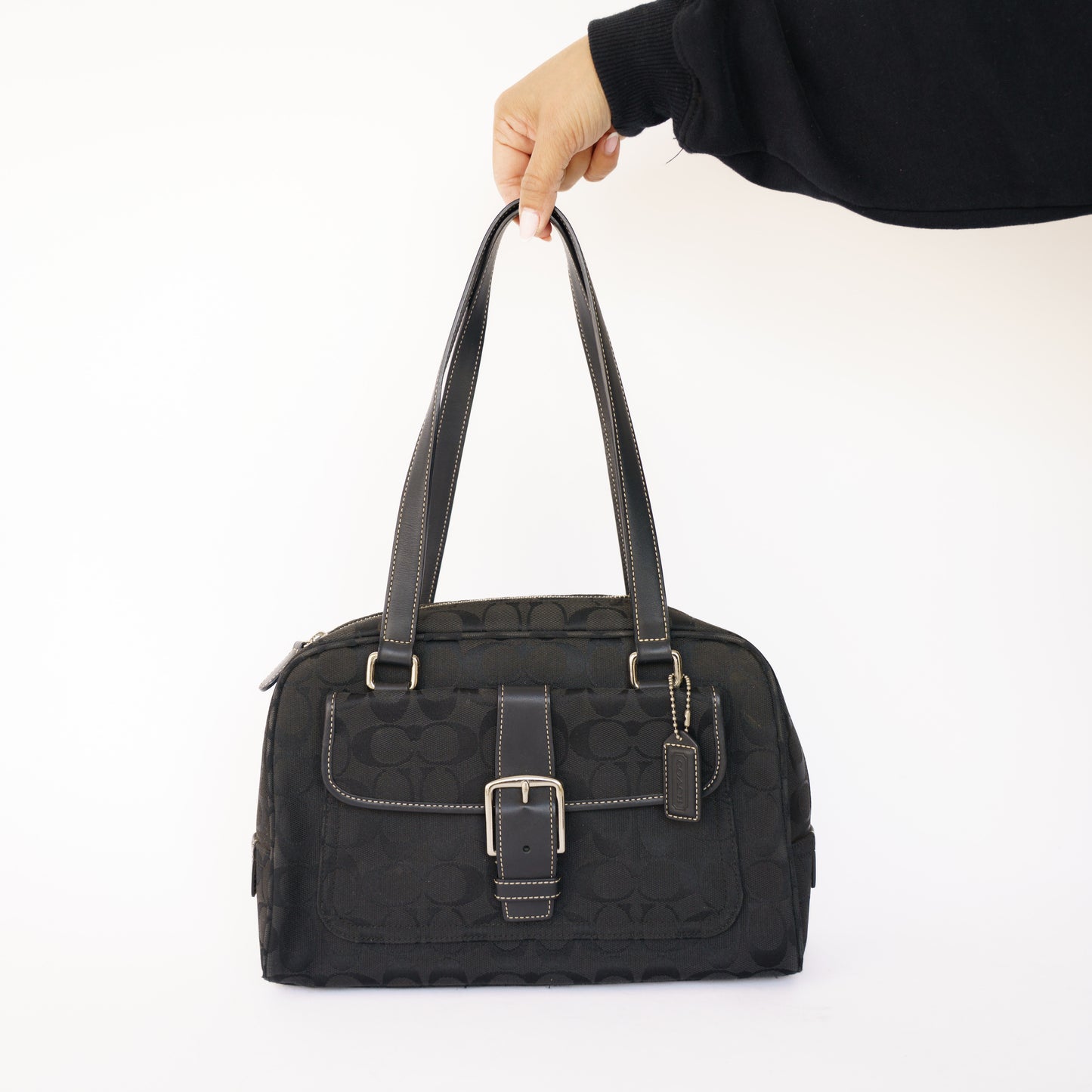 Coach Black Canvas Shoulder Bag 050526Z19