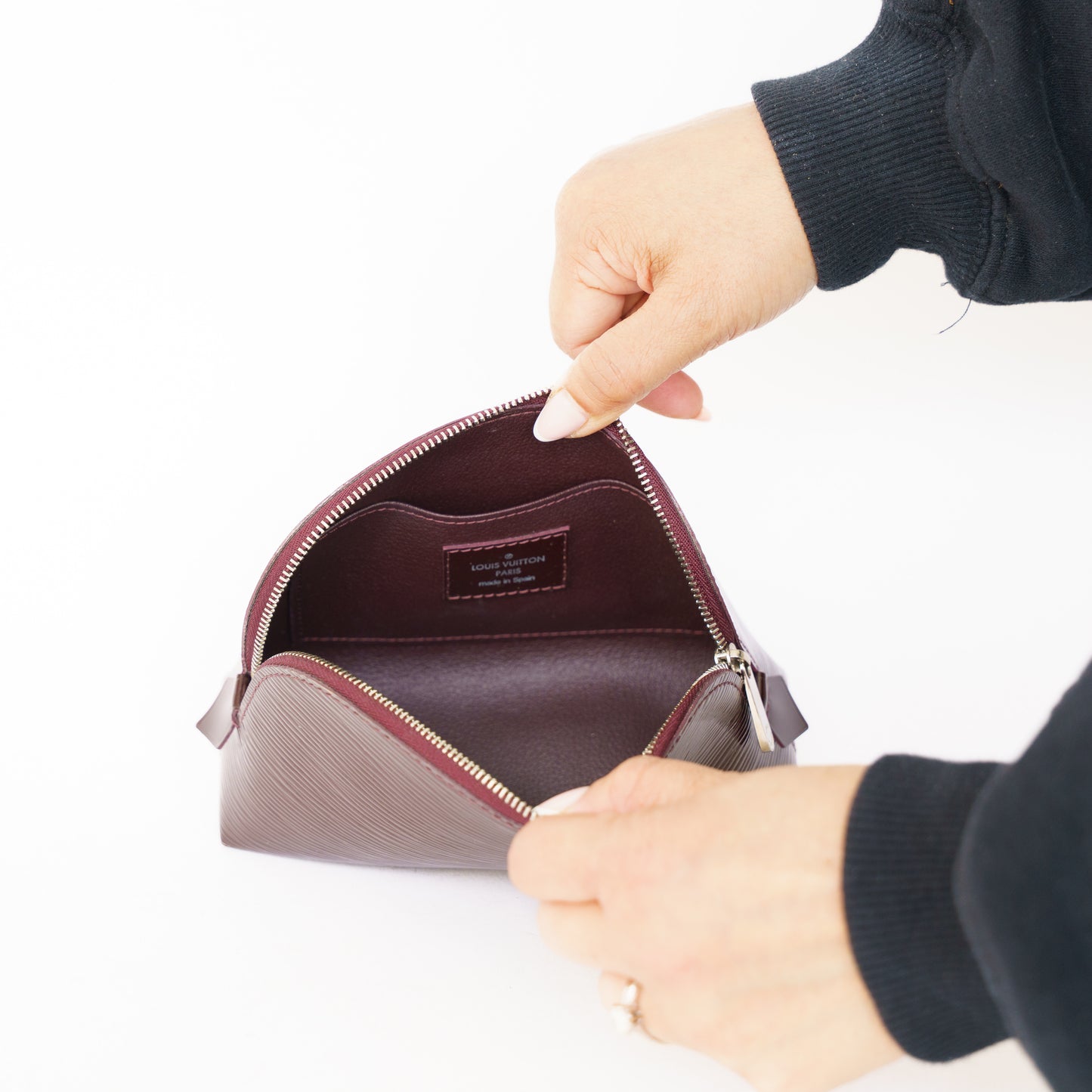 Louis Vuitton Prune Electric Epi Leather Cosmetic Pouch PM 050526B11