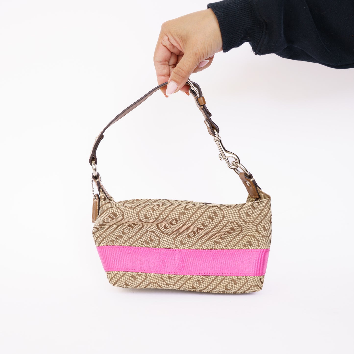 Coach Small Shouloder Bag Brown Pink 050526Z11