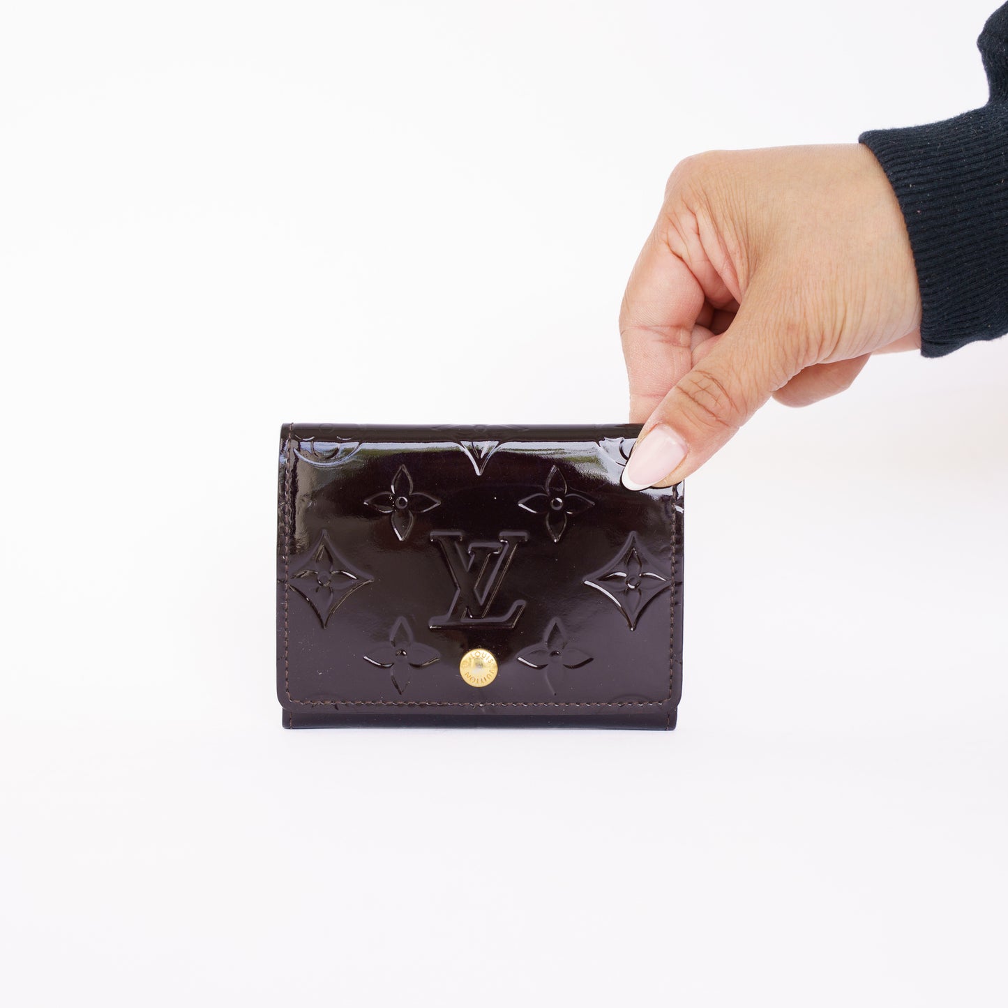 Louis Vuitton Business Card Holder in Vernis Amarante 050526A10