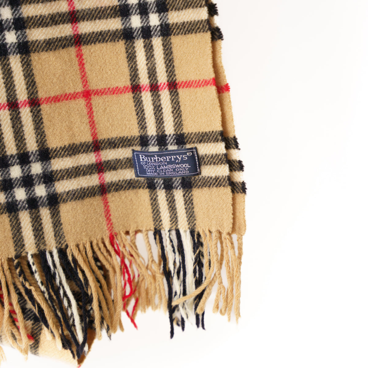 Burberry Beige Nova Check Scarf Wool 050226A21