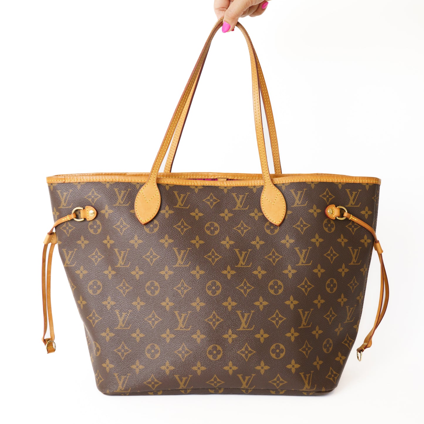 Louis Vuitton Neverfull MM in Fuschia Interior 050226B88
