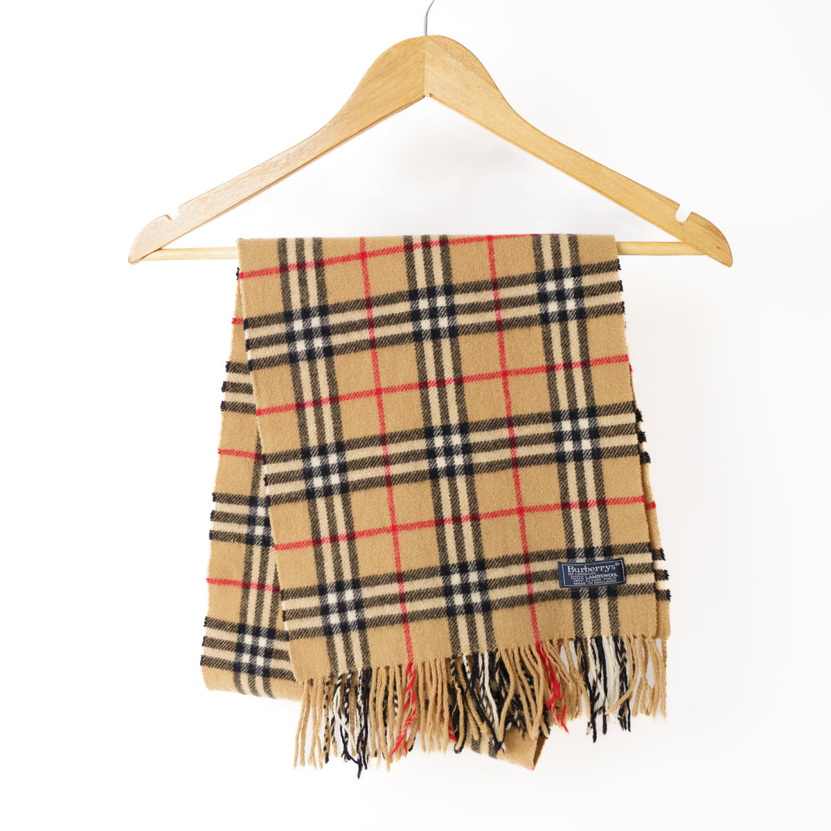 Burberry Beige Nova Check Scarf Wool 050226A21