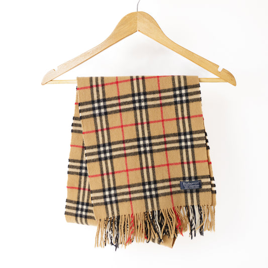 Burberry Beige Nova Check Scarf Wool 050226A21
