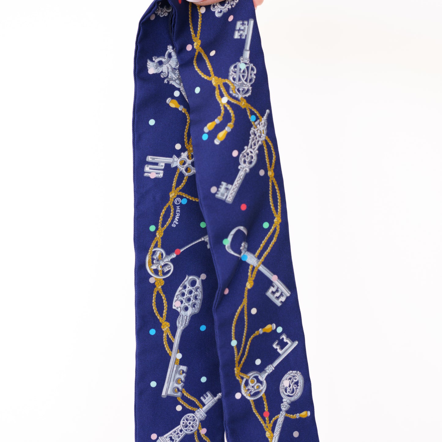 Hermes Twilly Navy Blue 050326N02