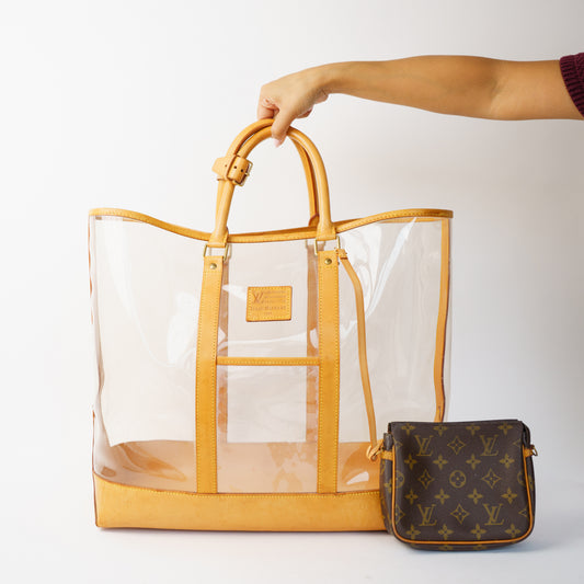 RARE Louis Vuitton x Isaac Mizrahi Transparent Vinyl Centenaire Tote 061026A01