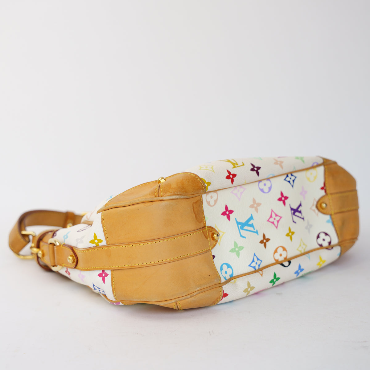 Louis Vuitton  Greta Hobo Bag in White Multicolor Monogram 061026A10