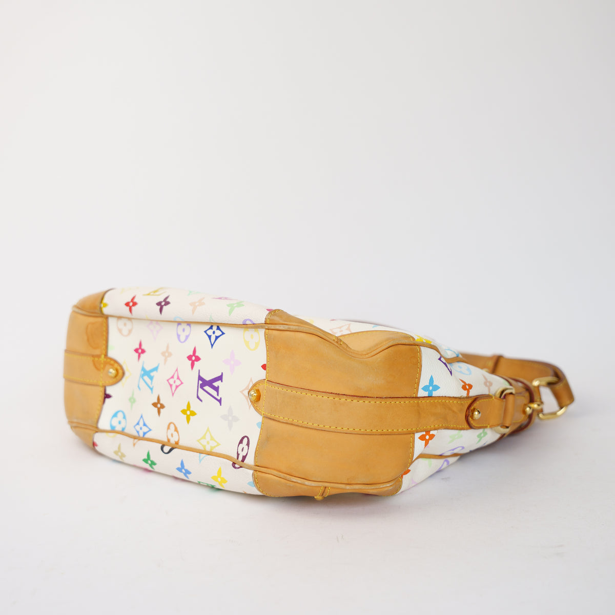 Louis Vuitton  Greta Hobo Bag in White Multicolor Monogram 061026A10