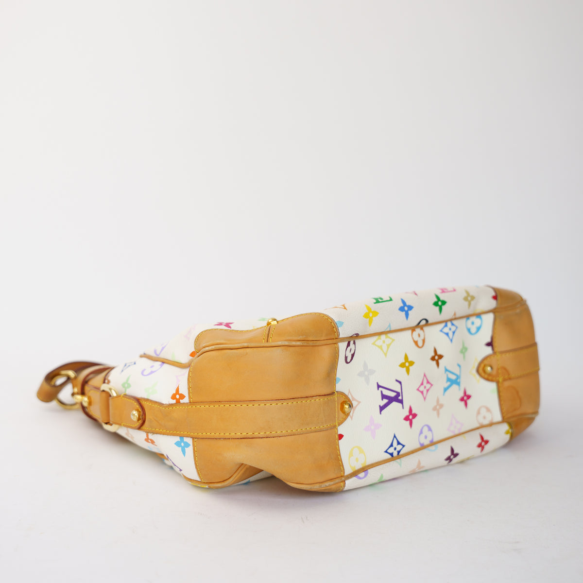 Louis Vuitton  Greta Hobo Bag in White Multicolor Monogram 061026A10