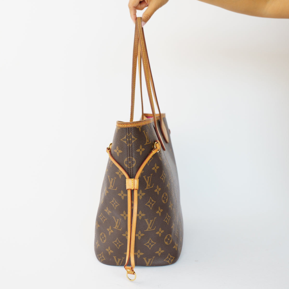 Louis Vuitton Neverfull MM in Monogram with Fuchsia Interior 061026A11