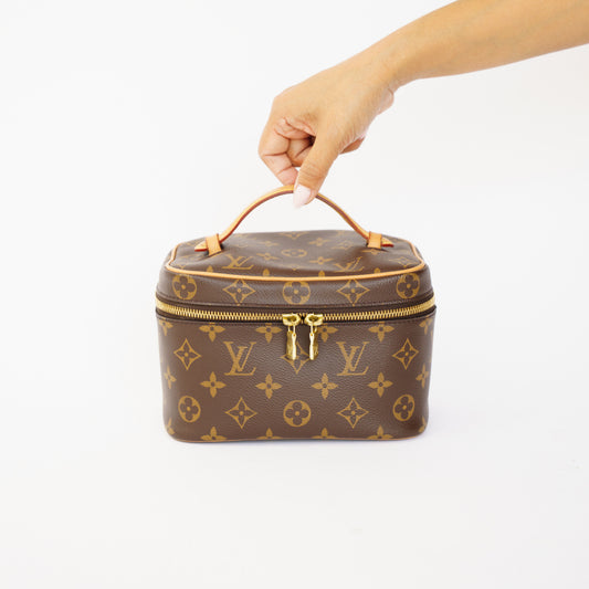 Louis Vuitton Nice Mini Monogram Canvas Cosmetic Makeup Bag 061026A20