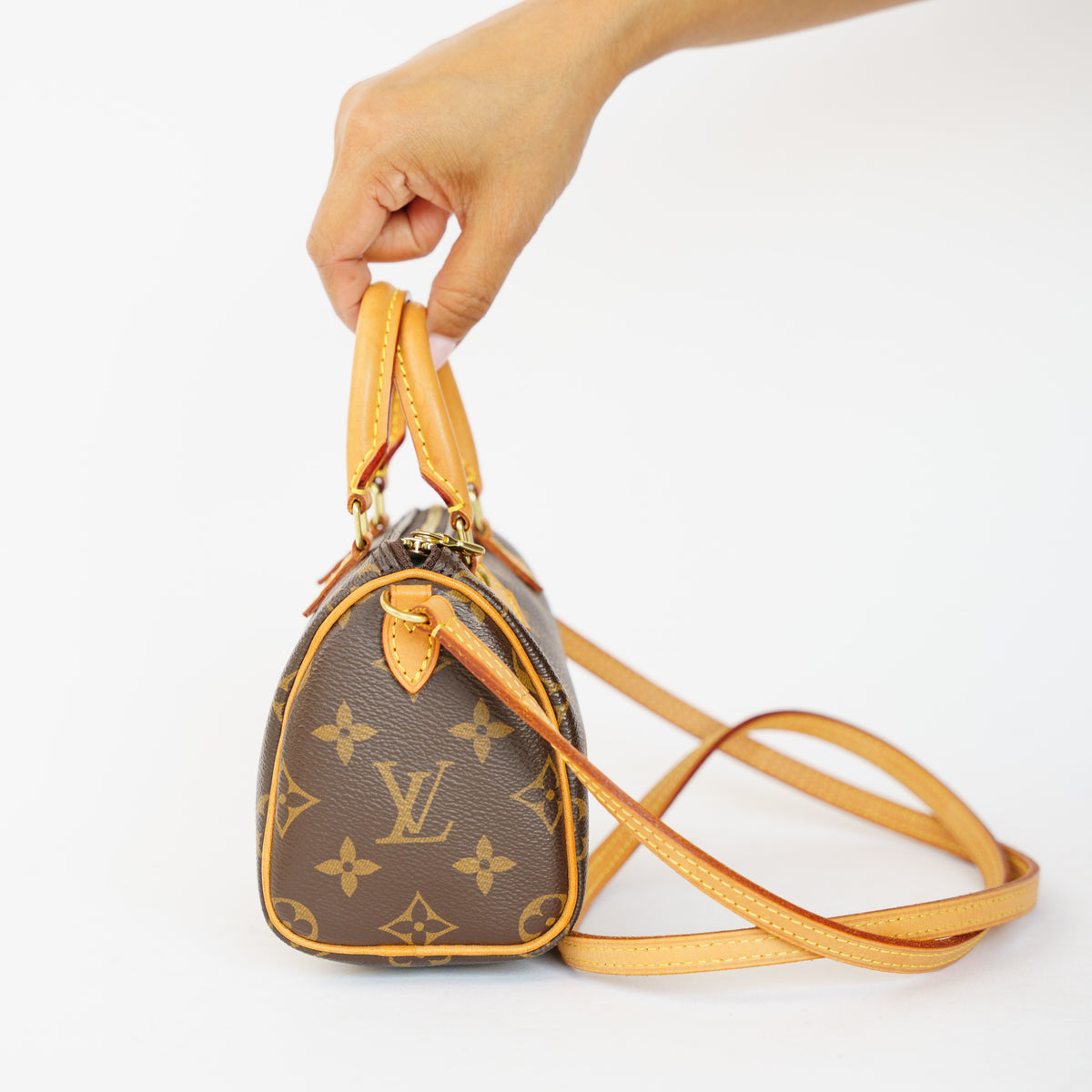 Louis Vuitton Nano Speedy in Monogram Canvas 061026P13