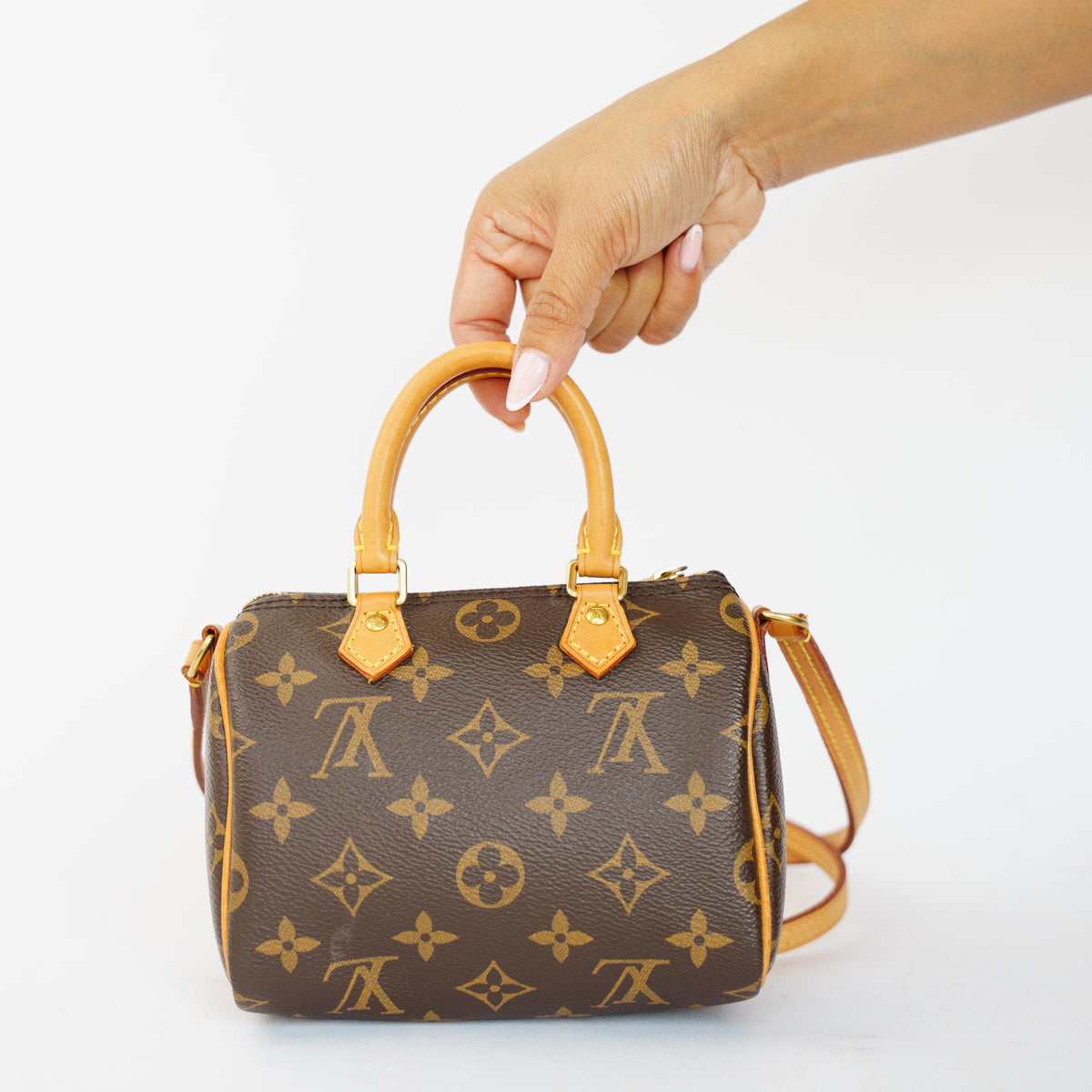 Louis Vuitton Nano Speedy in Monogram Canvas 061026P13
