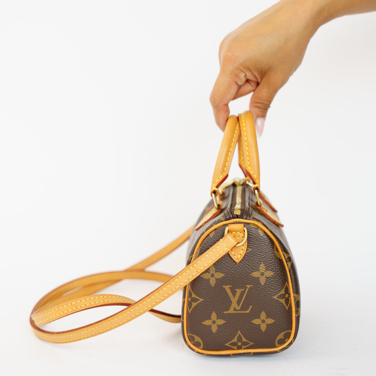 Louis Vuitton Nano Speedy in Monogram Canvas 061026P13