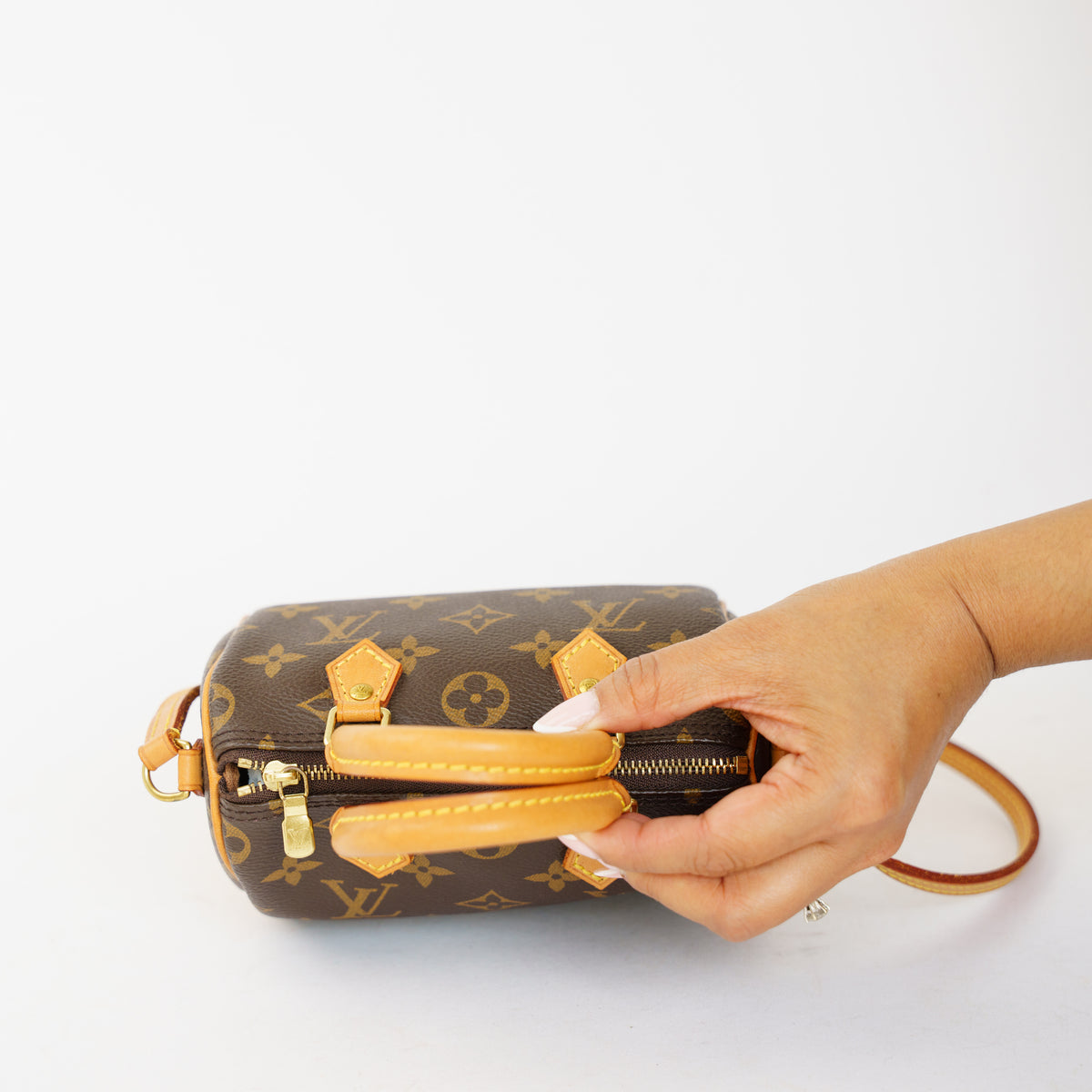 Louis Vuitton Nano Speedy in Monogram Canvas 061026P13