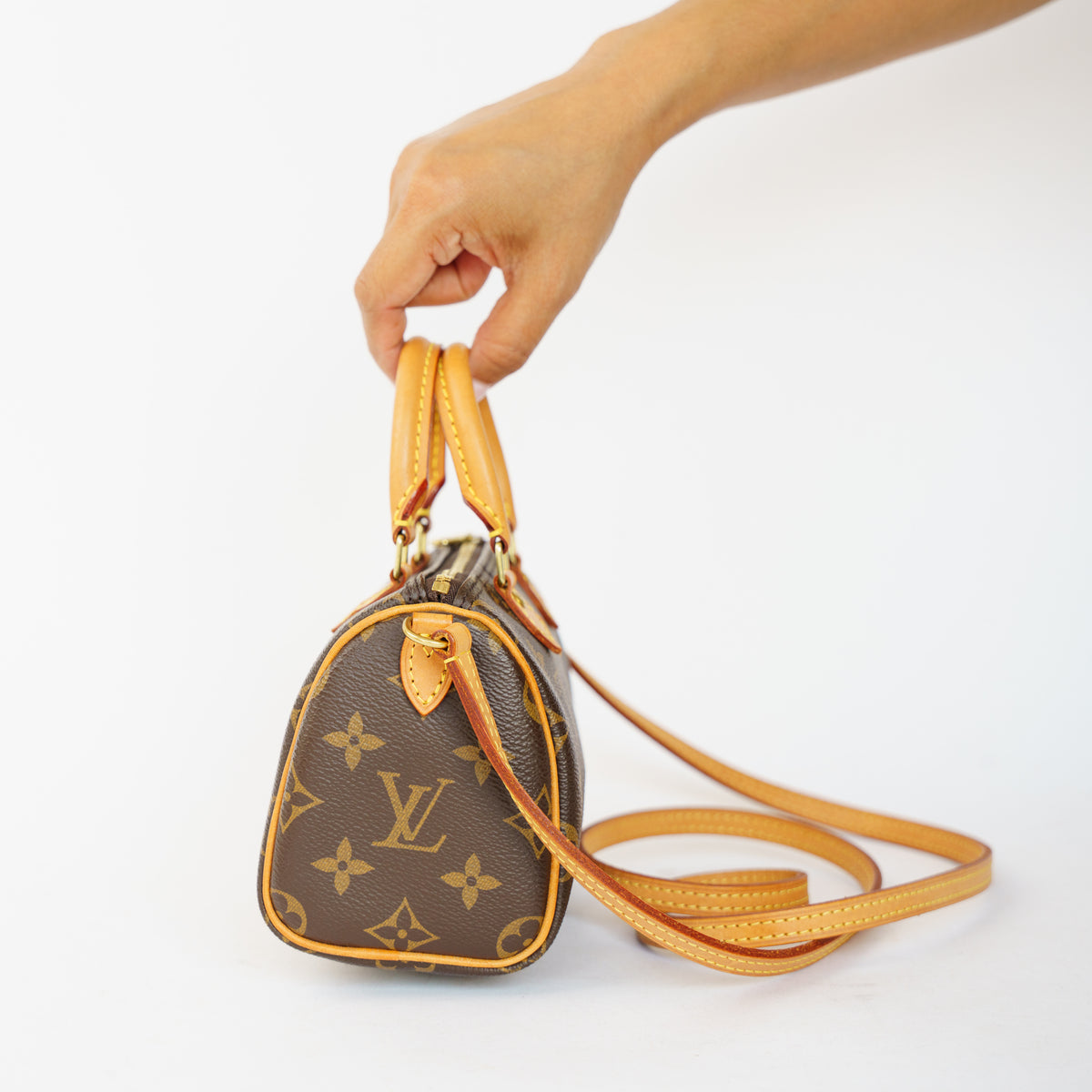 Louis Vuitton Nano Speedy in Monogram Canvas 061026P13
