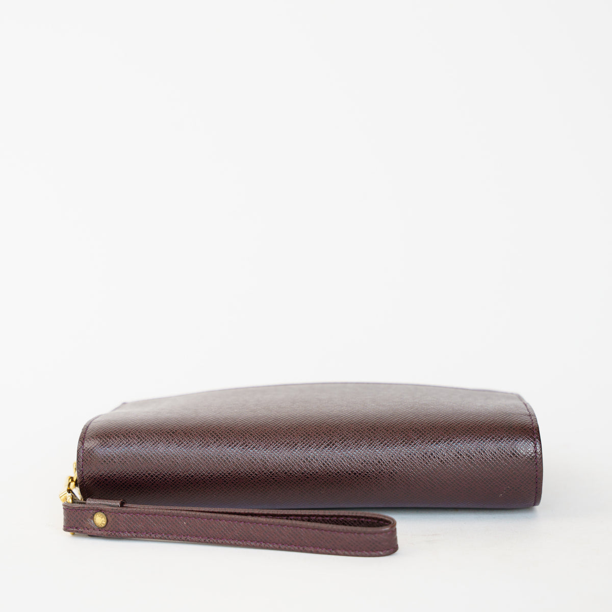 Louis Vuitton 1998 Orsay Clutch in Burgundy Taiga Leather 061026P12