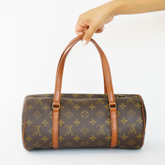 Louis Vuitton 1988 Papillon 30 in Monogram with Treated Leather 061026P11