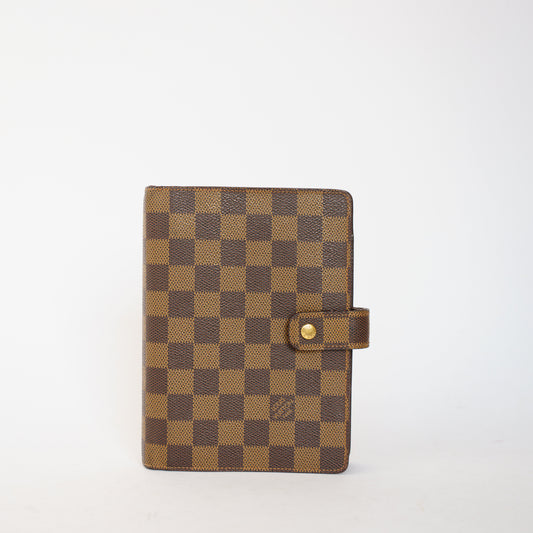 Louis Vuitton Agenda MM in Damier Ebene 061026P05
