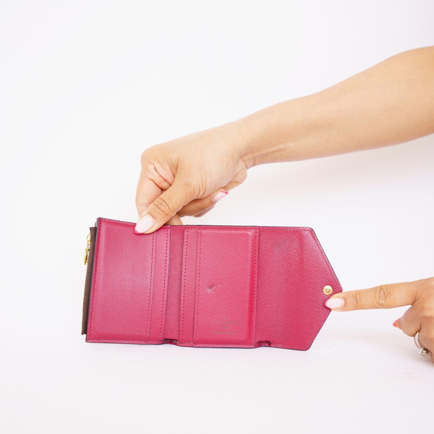 Louis Vuitton Zoe Wallet Fuschia in Monogram 090426B12