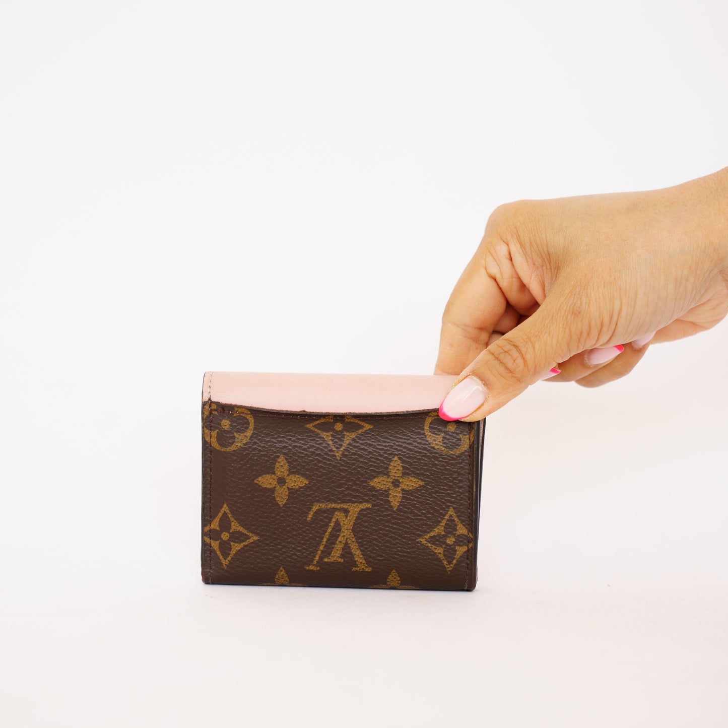 Louis Vuitton Zoe Wallet Rose Ballerine in Monogram S.M initials 090426B19