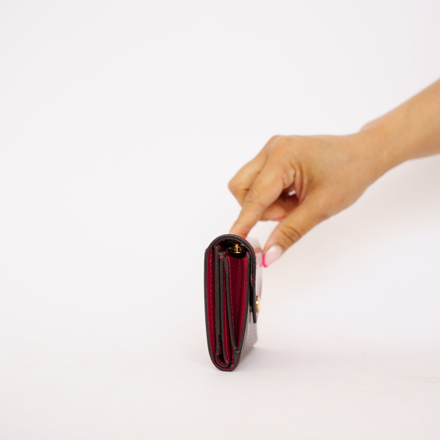 Louis Vuitton Zoe Wallet Fuschia in Monogram 090426B21