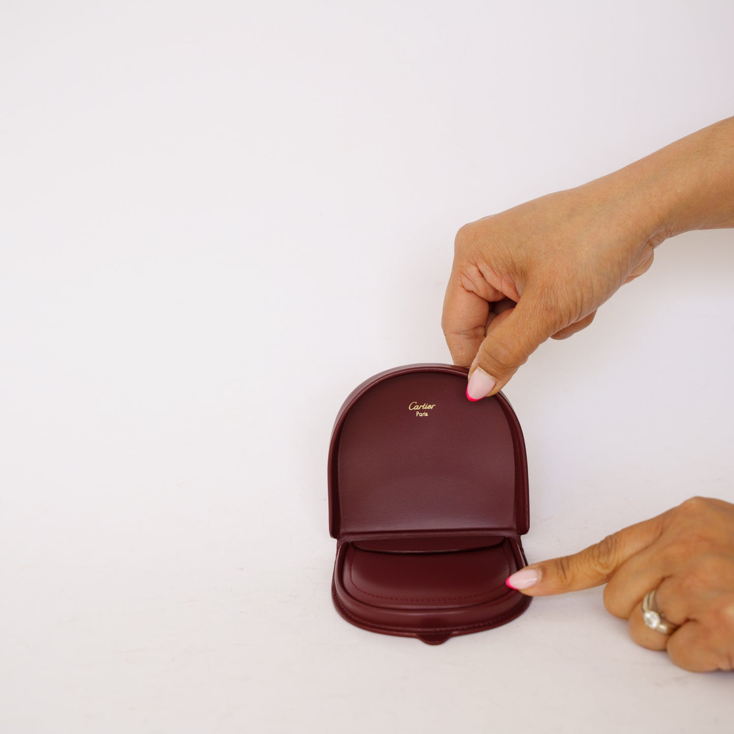 Cartier Coin Purse in Burgundy Must de Cartier 090426B30
