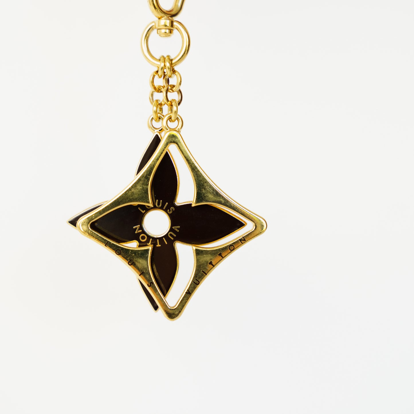 Louis Vuitton Brown and Gold Puzzle Bag Charm CX0142 090626T04