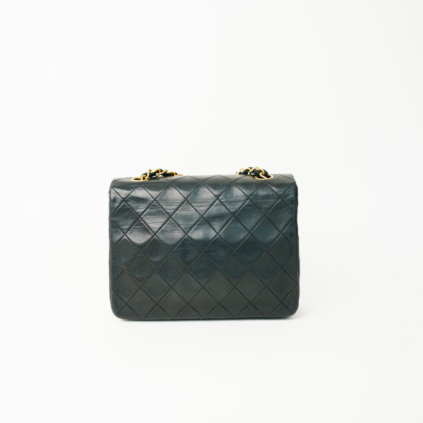 Chanel Classic Flap Mini Square in Black Lambskin with 24K Gold Hardware 090626G01