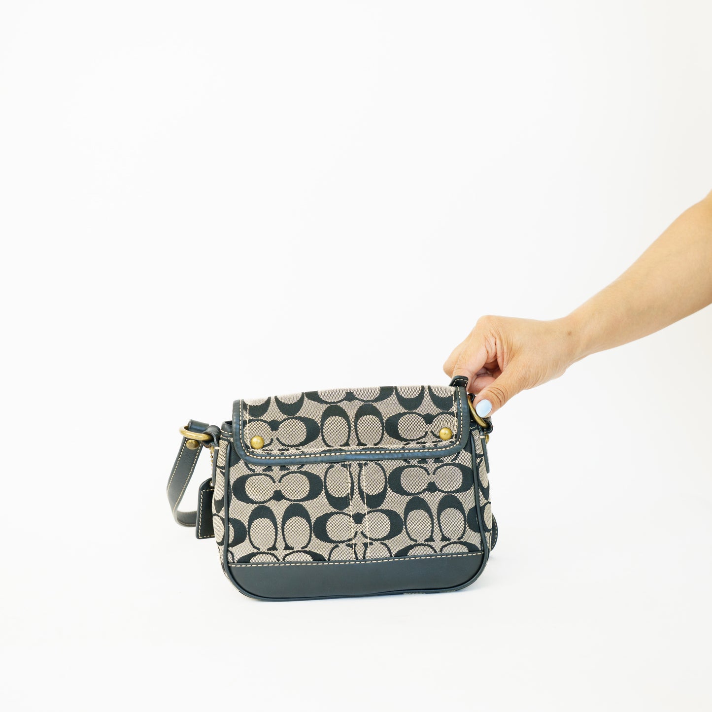 Coach Legacy Signature Crossbody in Navy 090626S11