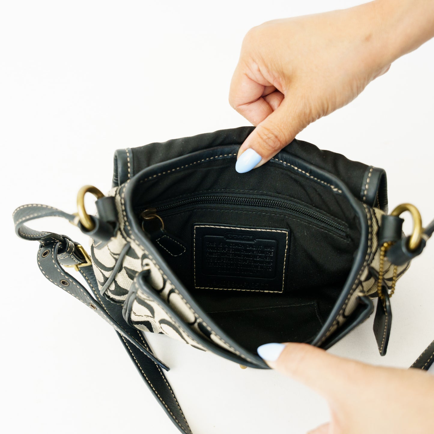 Coach Legacy Signature Crossbody in Navy 090626S11