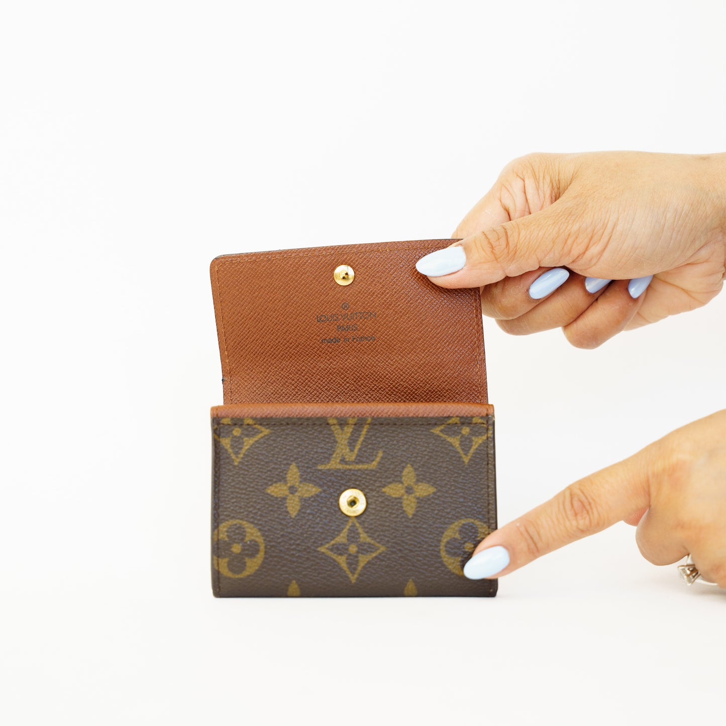 Louis Vuitton Porte Monnaie Plats Coin Purse Wallet in Monogram 090626S23
