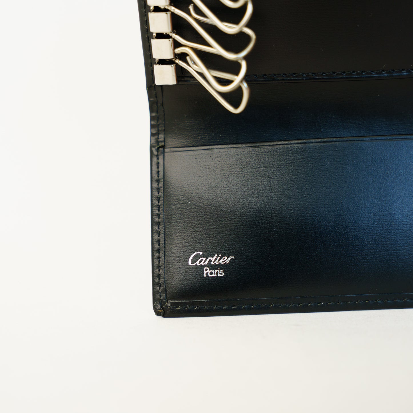 Cartier Black 6 Key Holder 090626S24