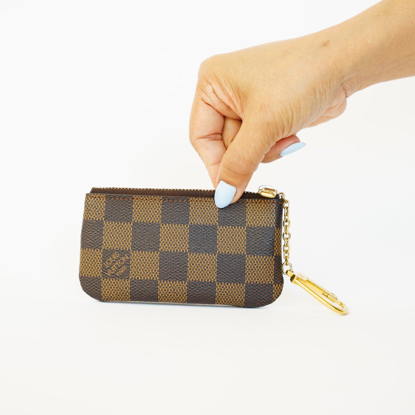 Louis Vuitton Key Cles Pouch in Damier Ebene 090626T07
