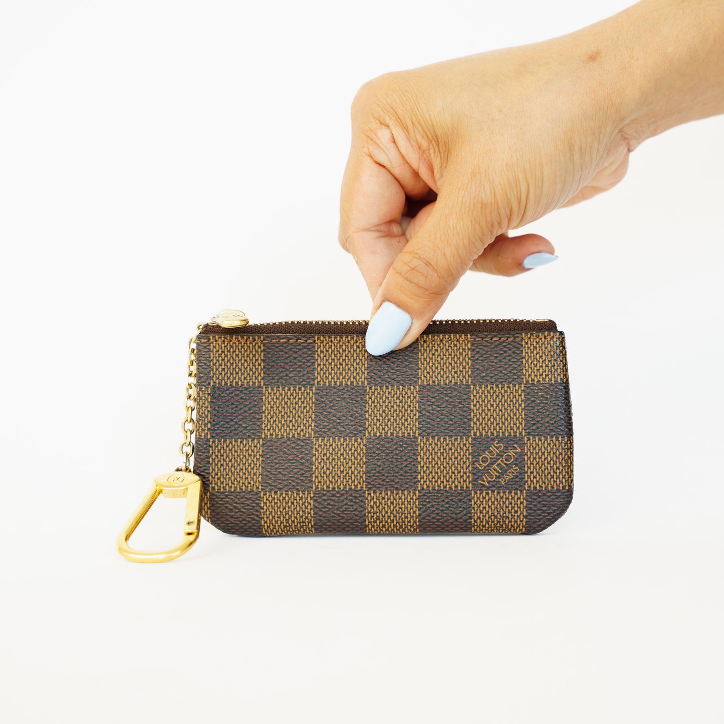 Louis Vuitton Key Cles Pouch in Damier Ebene 090626T07