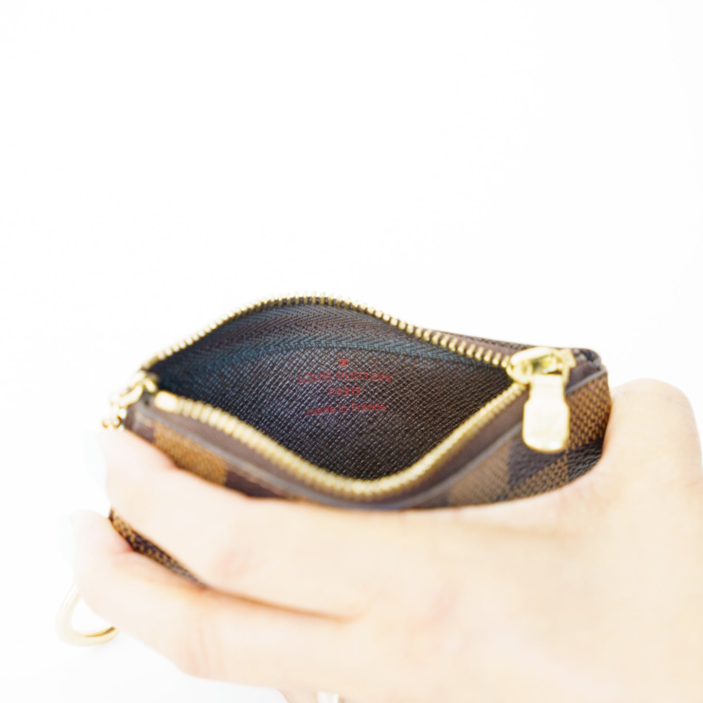 Louis Vuitton Key Cles Pouch in Damier Ebene 090626T07