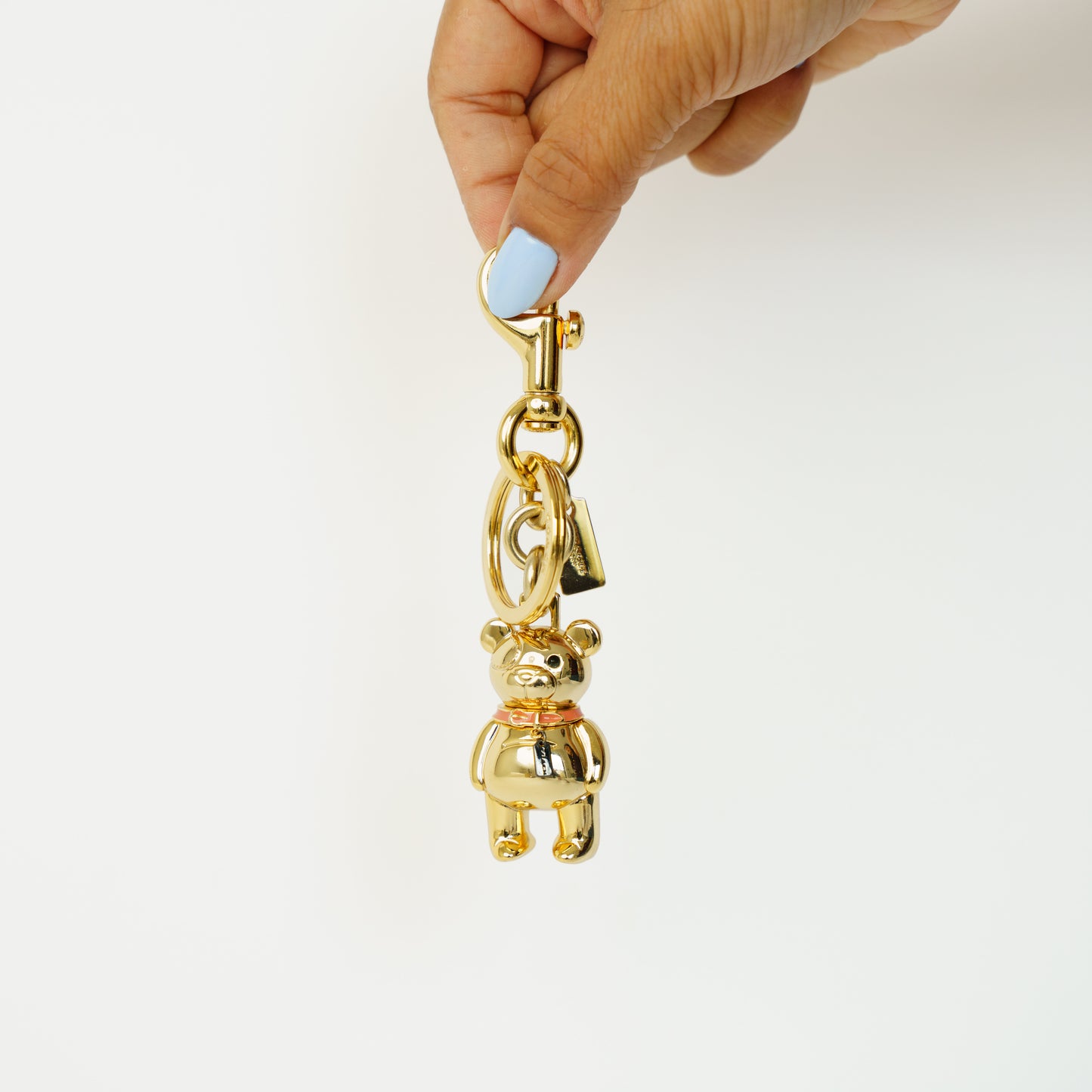 Coach Teddy Bear Bag Charm Yellow Gold 090626T13