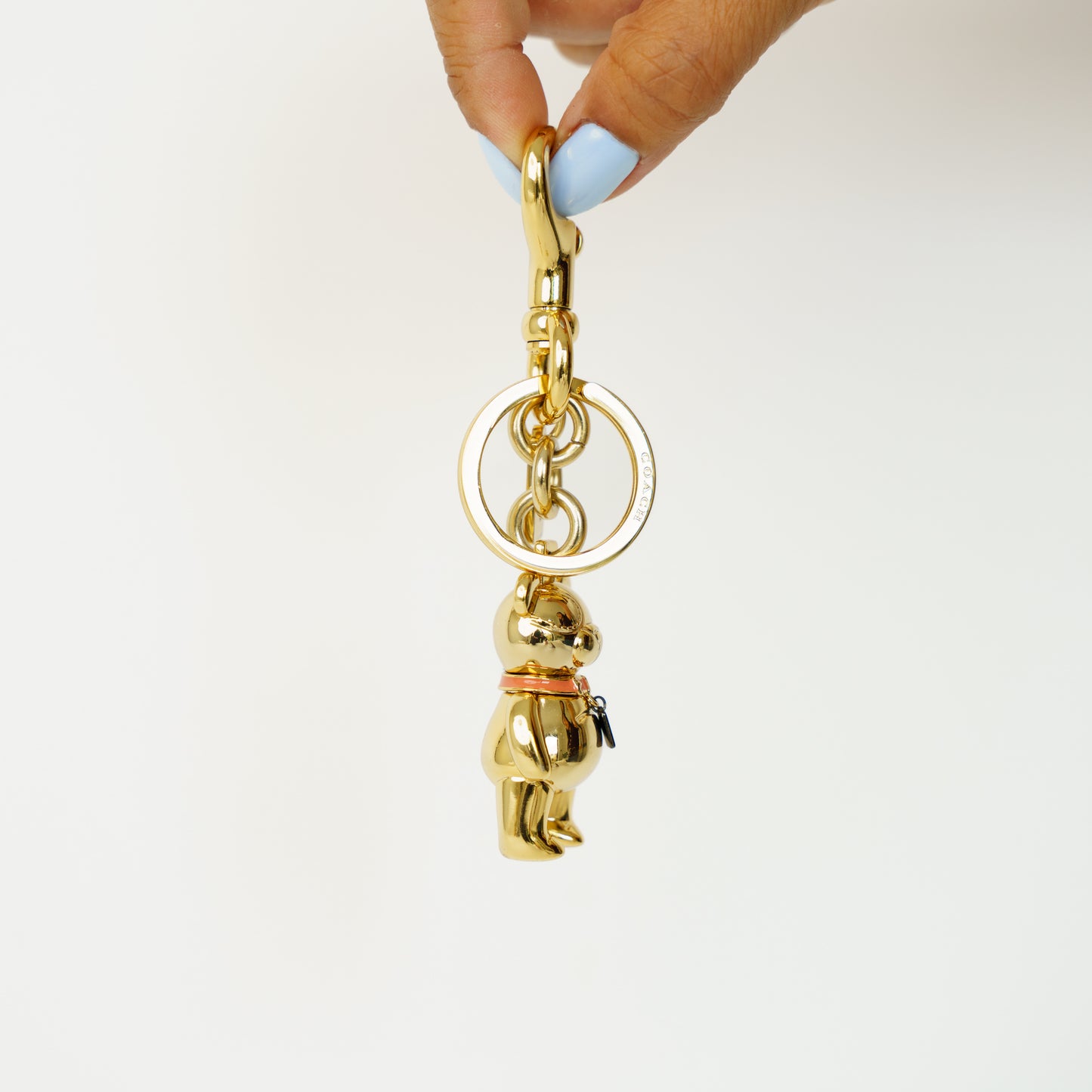 Coach Teddy Bear Bag Charm Yellow Gold 090626T13